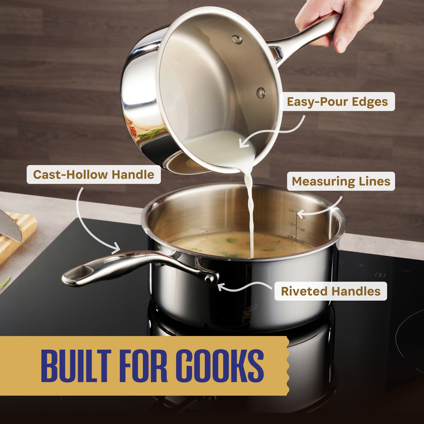 The All-Rounder Set | 5-Ply Stainless 12-Piece Set