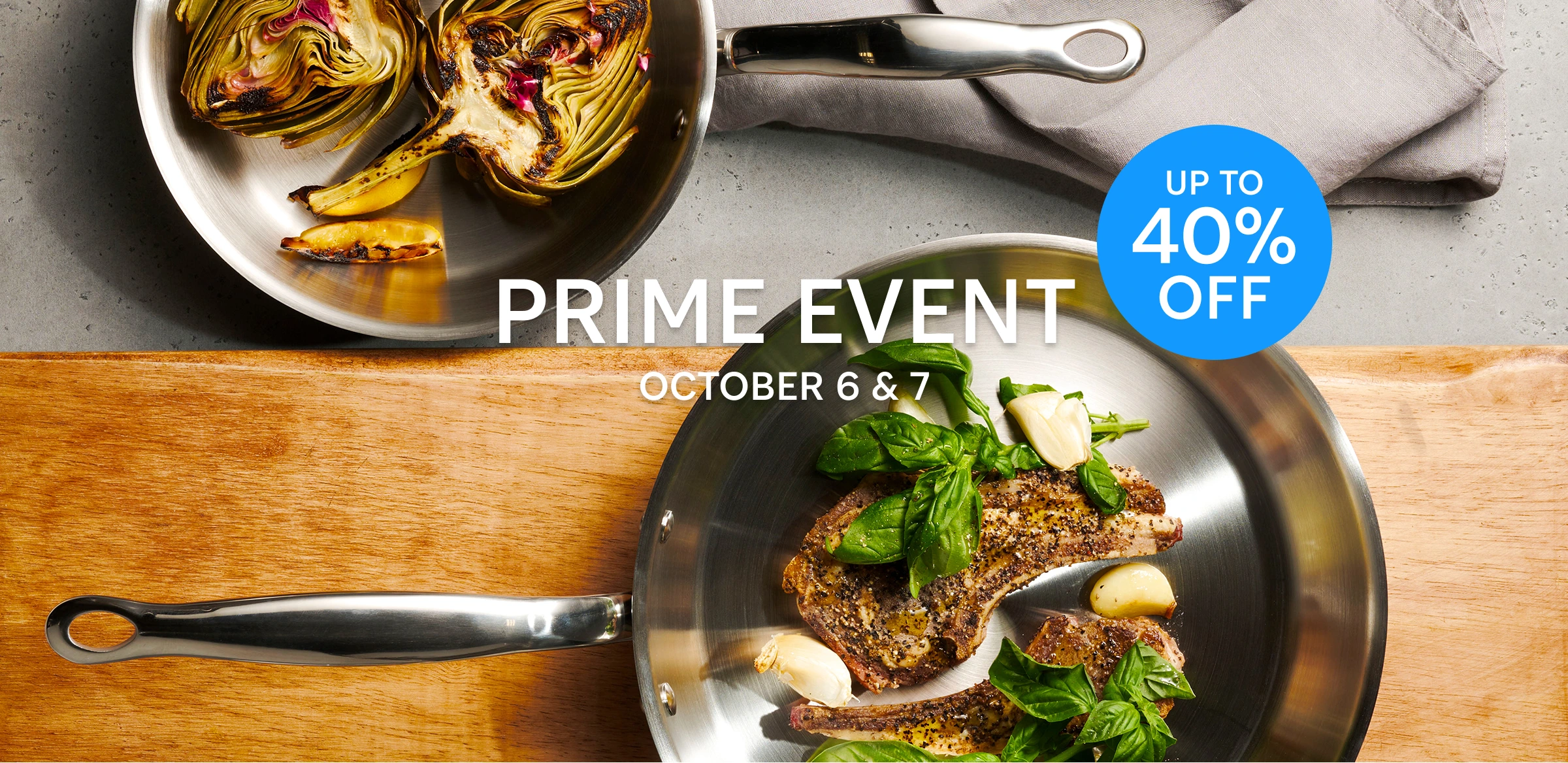Prime Event October 6 and 7, up to 40% off Legend cookware