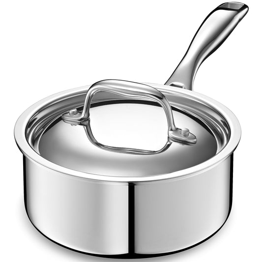 Stainless Steel 5-Ply Saucepan | 1.5 Quart