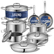 The All-Rounder Set | 5-Ply Stainless 14-Piece Set
