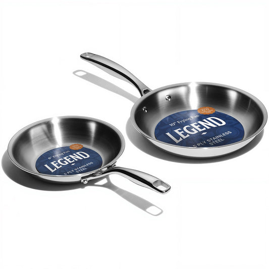 5-Ply Stainless Frying Pan Set | 2-Piece