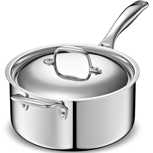 Stainless Steel 5-Ply Saucepan | 4 Quart