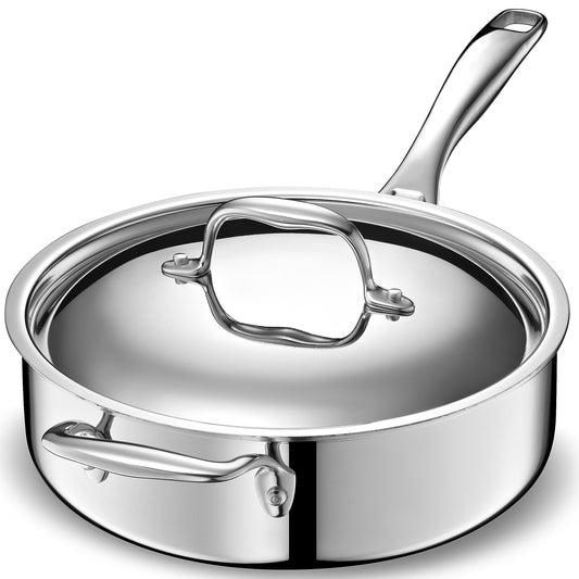 Stainless Steel 5-Ply Sauté Pan | 3.5 Quart