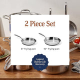 5-Ply Stainless Frying Pan Set | 2-Piece