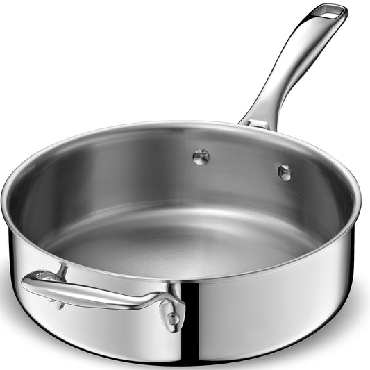 Stainless Steel 5-Ply Sauté Pan | 3.5 Quart
