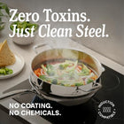 Stainless Steel 5-Ply Frying Pan  with Lid | 12 inch