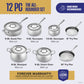 The All-Rounder Set | 5-Ply Stainless 12-Piece Set