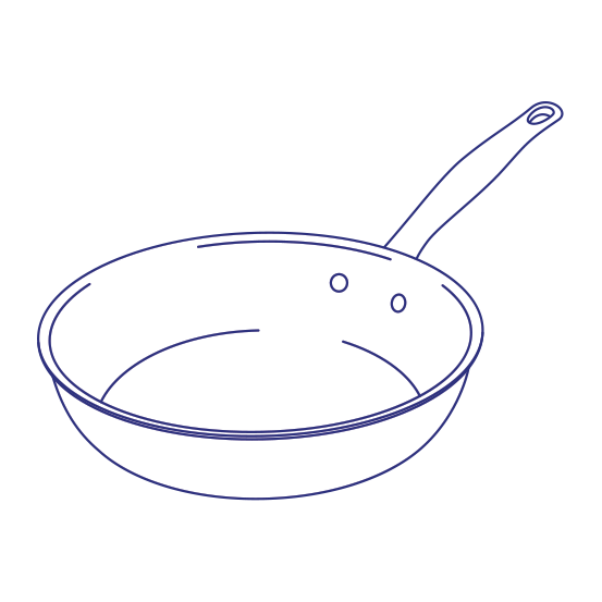 Stainless Steel 5-Ply Frying Pan | 10 inch outline
