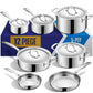 The All-Rounder Set | 5-Ply Stainless 12-Piece Set
