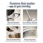 Stainless Steel 5-Ply Frying Pan | 12 inch