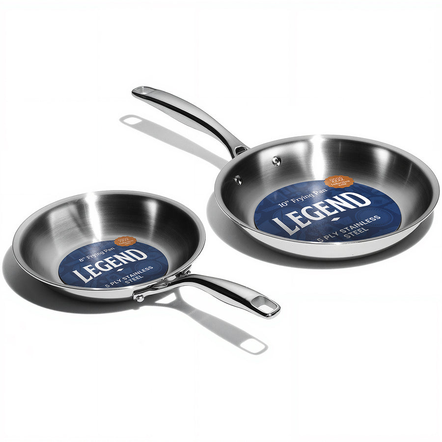 5-Ply Stainless Frying Pan Set | 2-Piece