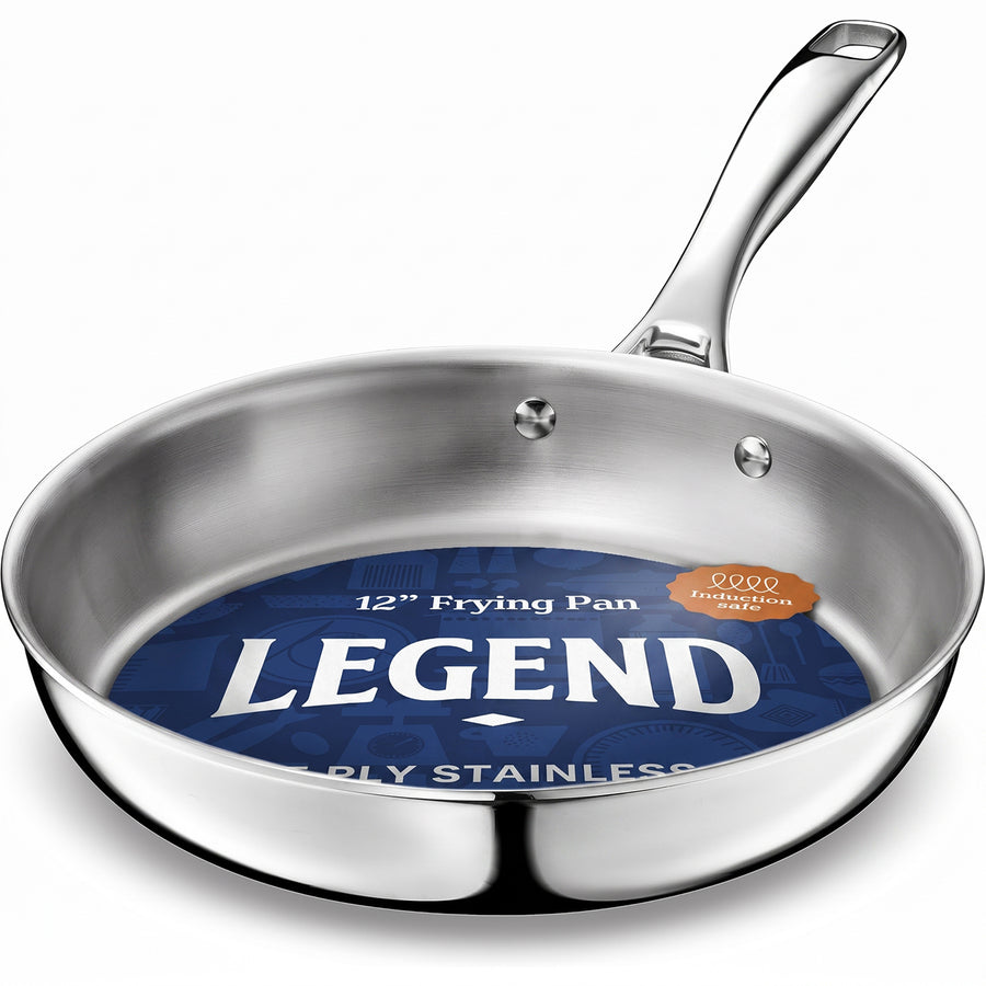 Stainless Steel 5-Ply Frying Pan | 12 inch