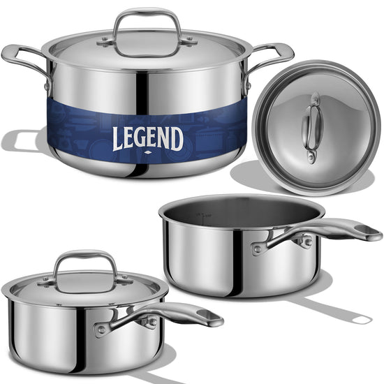 The Saucier Set | 5-Ply Stainless 6-Piece Set