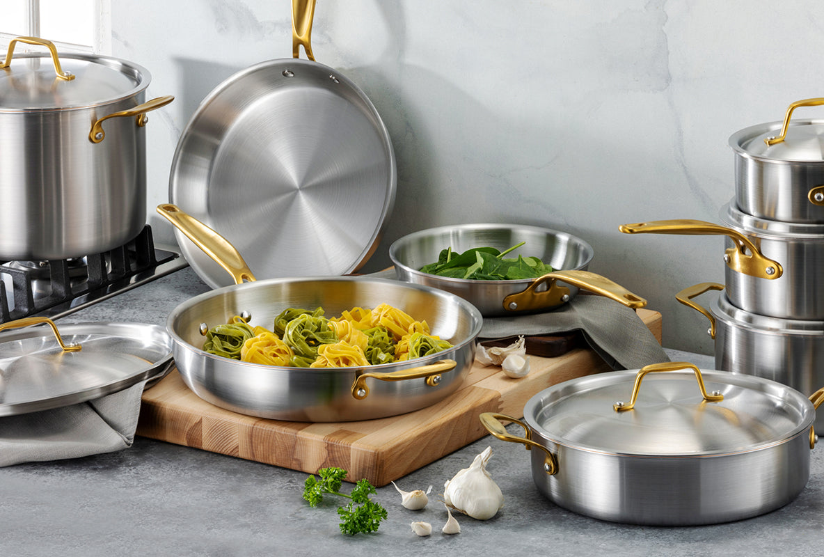 Copper Core Cookware for Better Heat Control