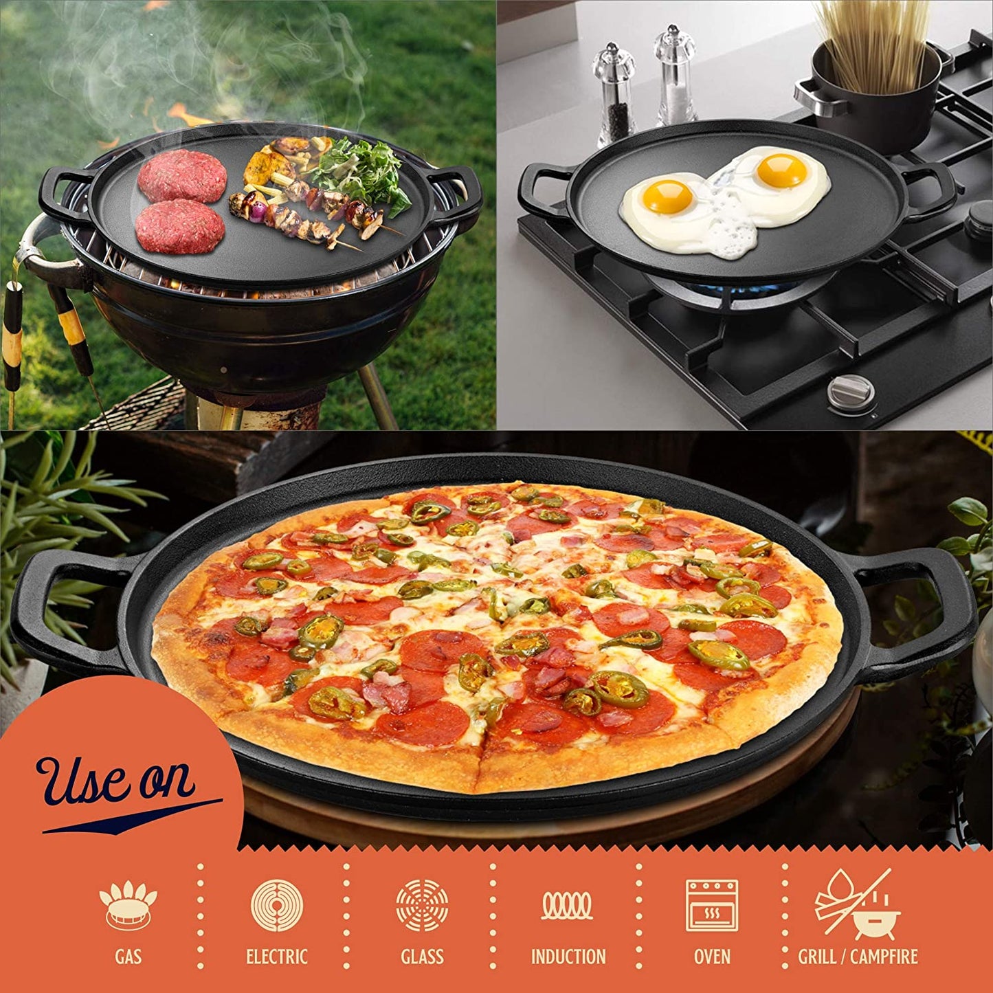 Cast Iron Pizza Pan