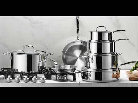 Legend 5 Ply 7 pc Small Starter Set Stainless Steel Pots & Pans for Home  Cook | Quality Cookware 5ply Clad All Surface Cooking Induction Oven Safe 